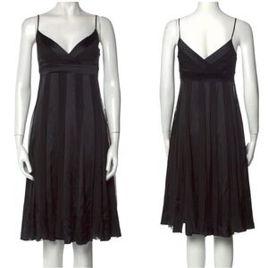 DVF Roma Silk Fit & Flare Dress
Size 6 Elegant Black Spaghetti Strap Dress